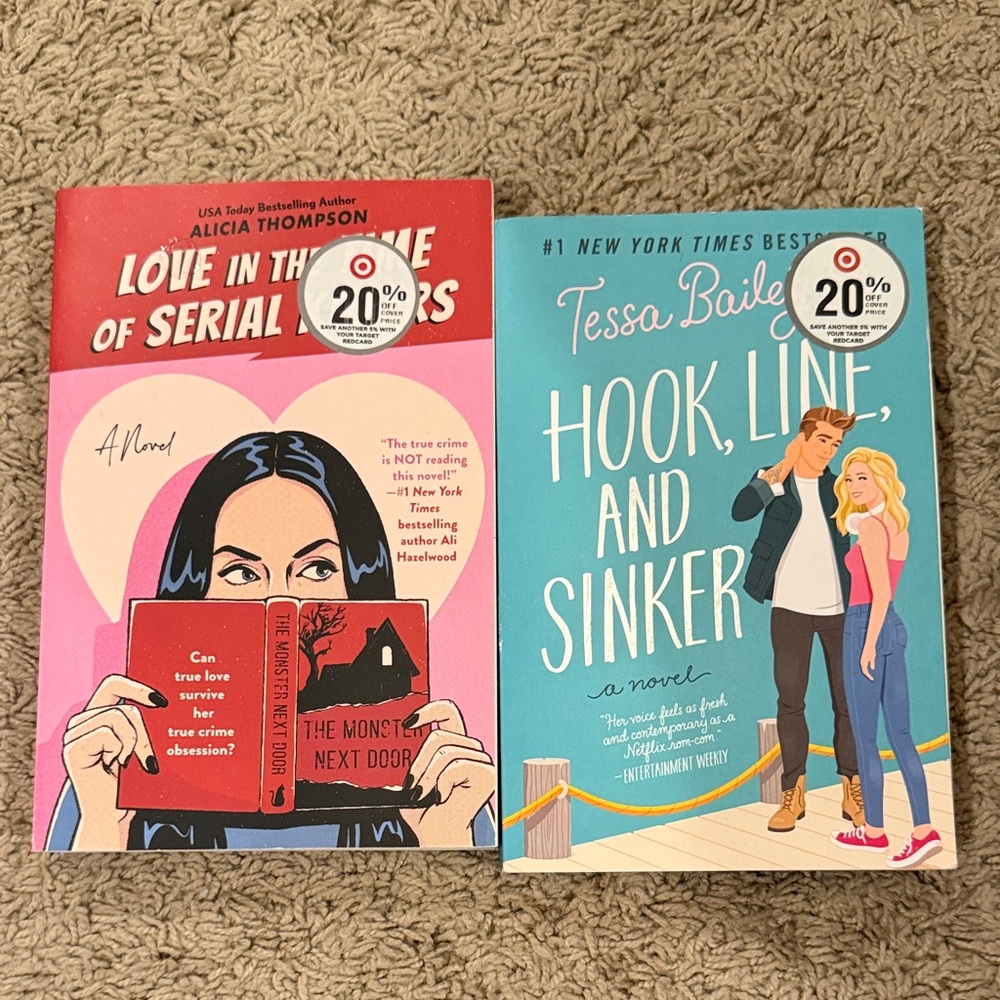 Love in the Time of Serial Killers and Hook, Line, and Sinker Books